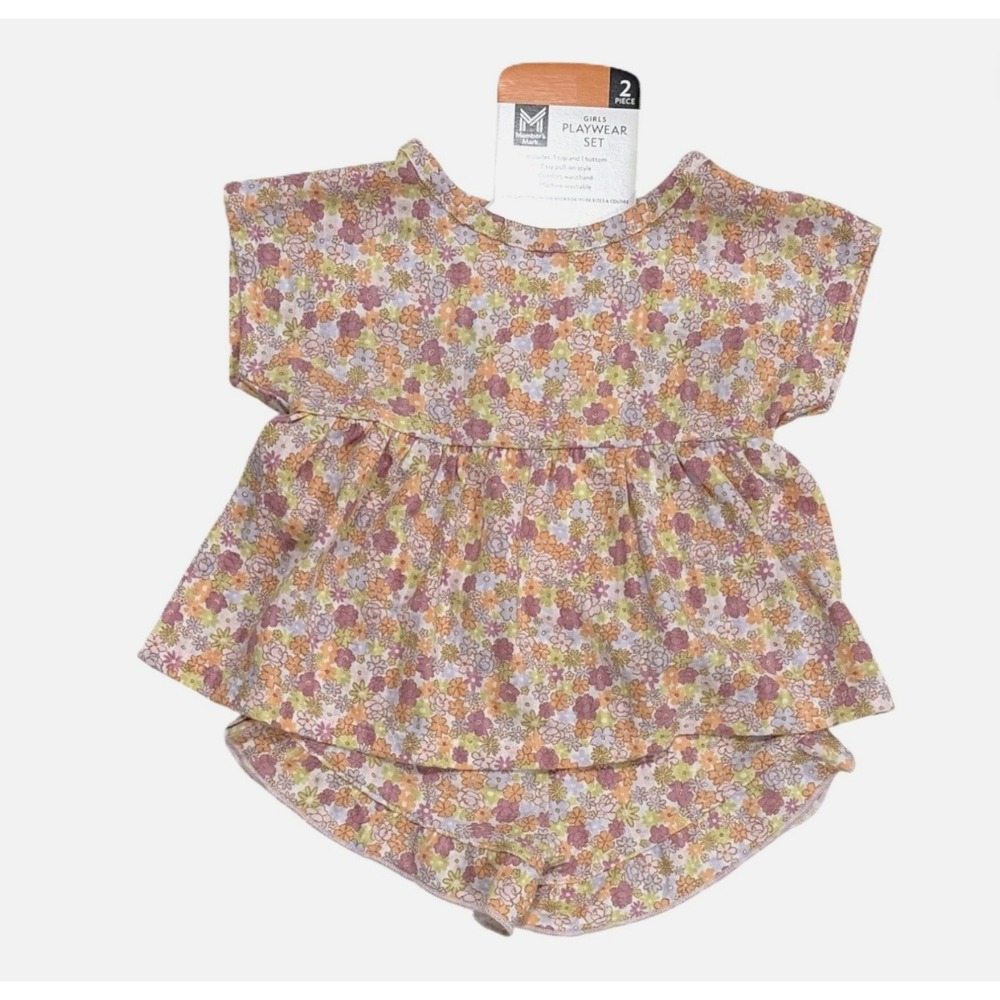 Member's Mark Girls 2-Piece Floral Playwear Set - 3T